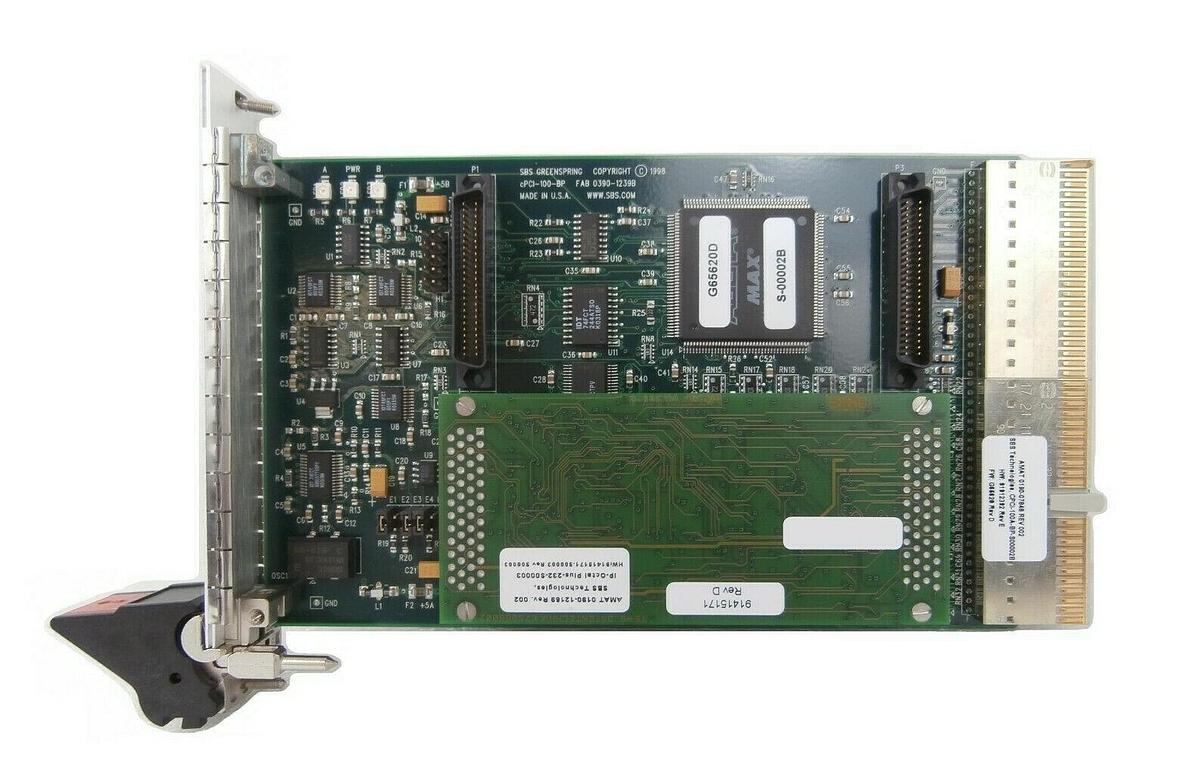 Used SBS cPCI-100-BP Single IndustryPack Carrier PCB Card AMAT 0190-07848 Working
