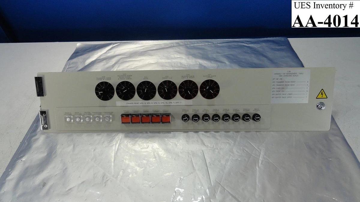 Used Kokusai Electric Z-3B Variable Tap Management Table Used Working