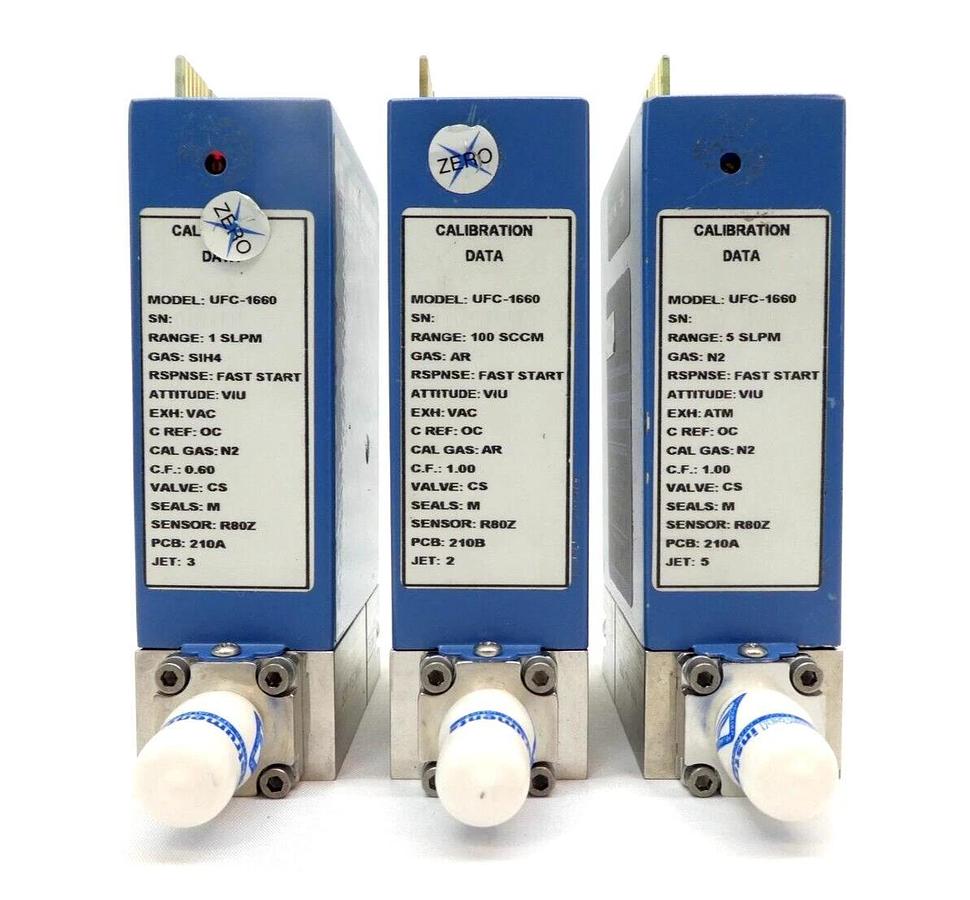 Refurbished UNIT UFC-1660 Mass Flow Controller MFC Reseller Lot of 7 OEM Refurbished
