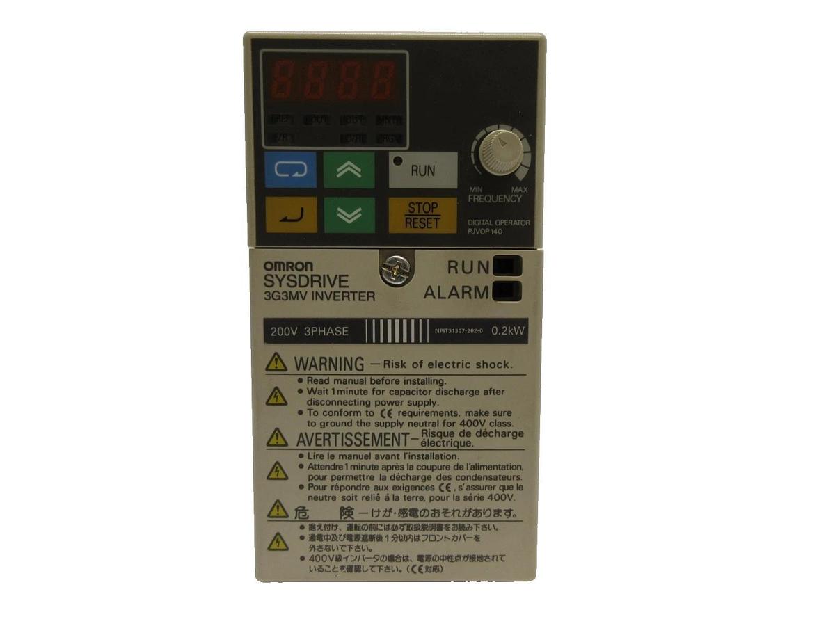 Used Omron 3G3MV-A2002 Inverter Drive SYSDRIVE 3G3MV 3G3MV-PDRT2 Used Working