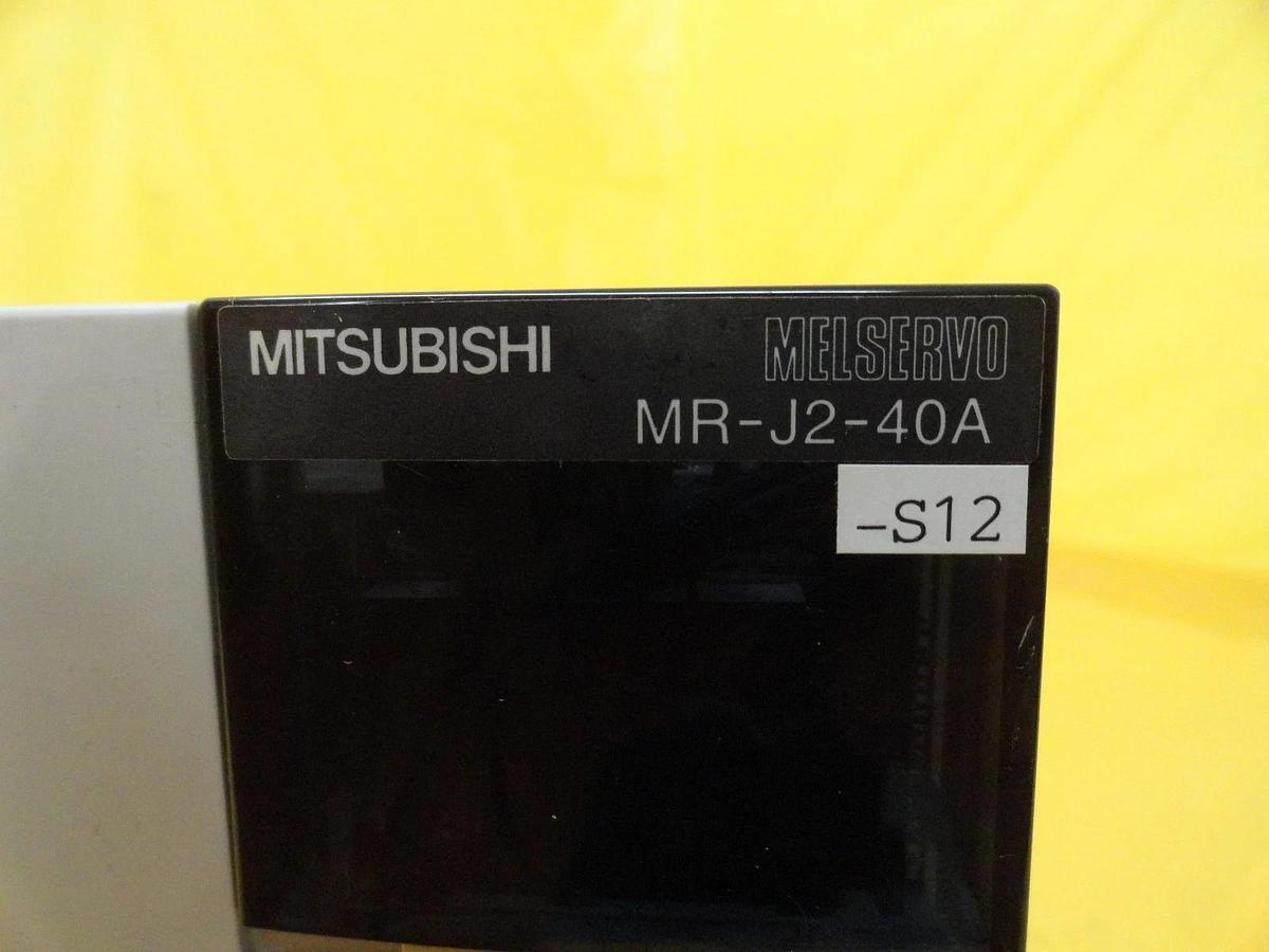 Used Mitsubishi Electric MR-J2-40A-S12 AC Servo Driver MELSERVO No Cover Working