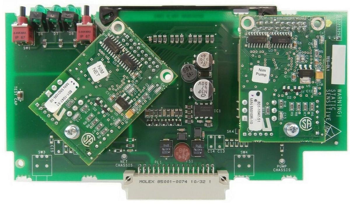 Used Edwards D37215252 NIM + PCB Card Nim Pump NIM NET 801-1047-51 55010R-10 Working