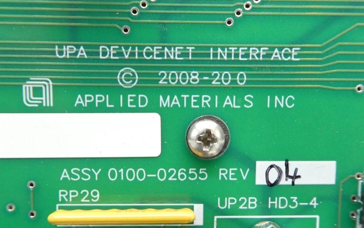 Used AMAT Applied Materials 0100-02655 UPA DeviceNet Interface PCB Working