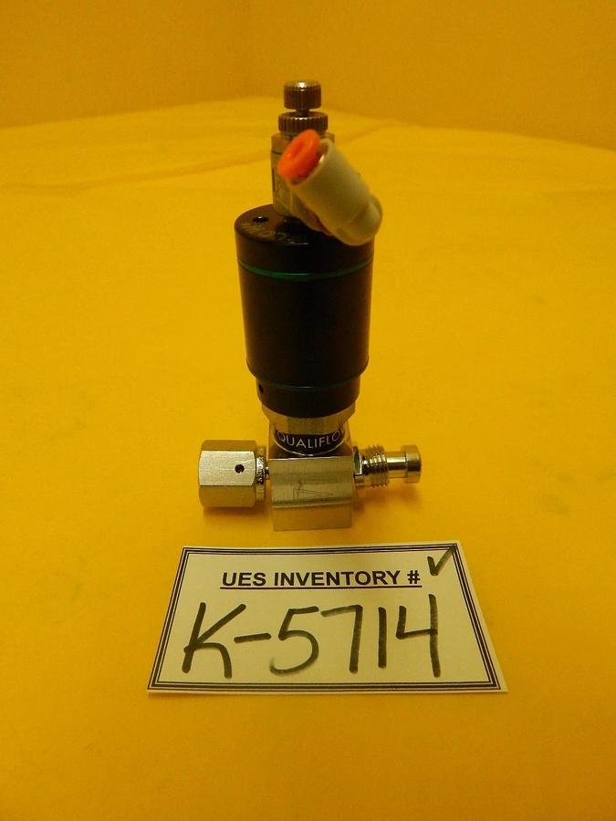 Used Qualiflow 2x10-9atm.cm3/Sec 2-Way Pneumatic Valve Reseller Used Working