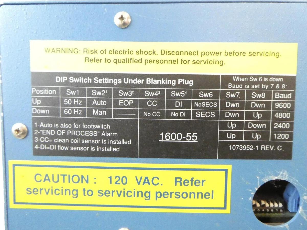 Used Verteq 1071233-503 SRD Spin Rinse Dryer Controller Module 1600-55 NSC Untested