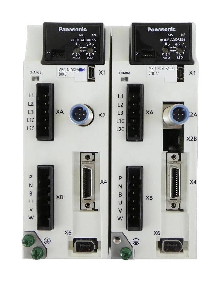 Used Panasonic MBDLN05DEA02-T AC Servo Driver DeviceNet Resller Lot of 2 Working