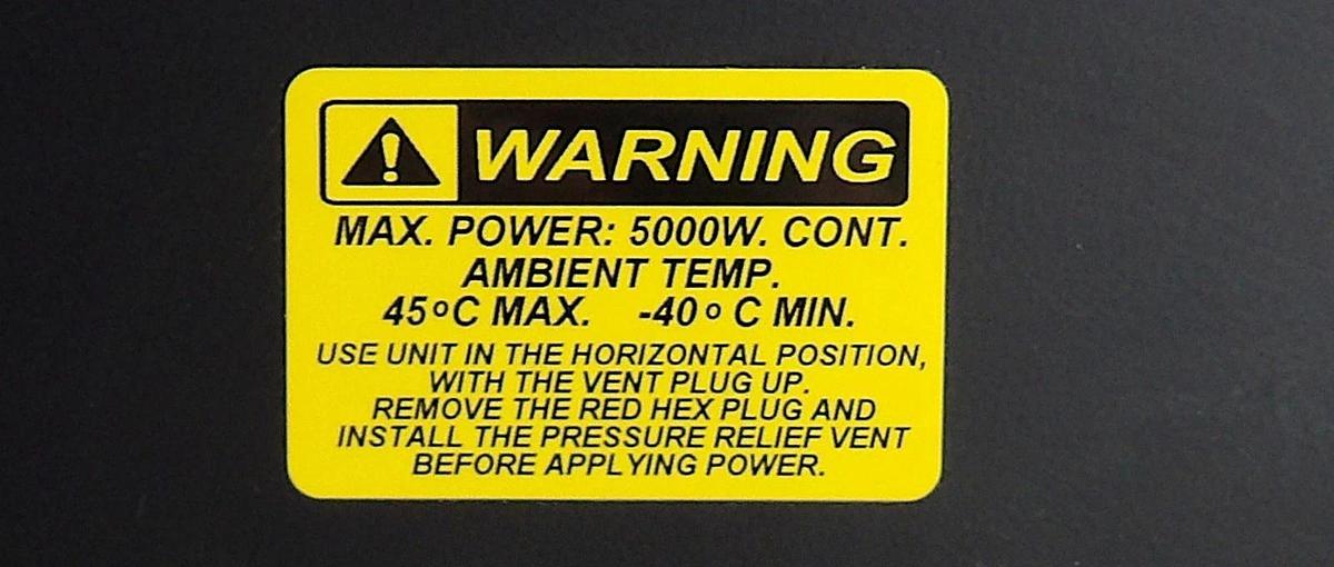 Used Bird Electronics 8921SC13 Coaxial Resistor TERMALINE 5000 Watt 50 Ohms Working