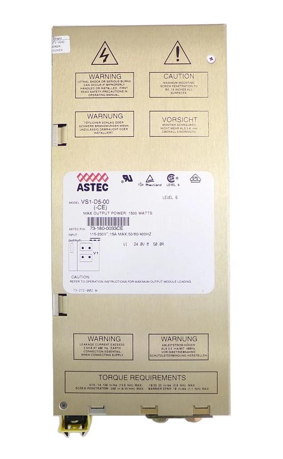 Used Astec 73-180-0033CE 1500 Watt Power Supply VS1-D5-00 (-CE) Tested Working