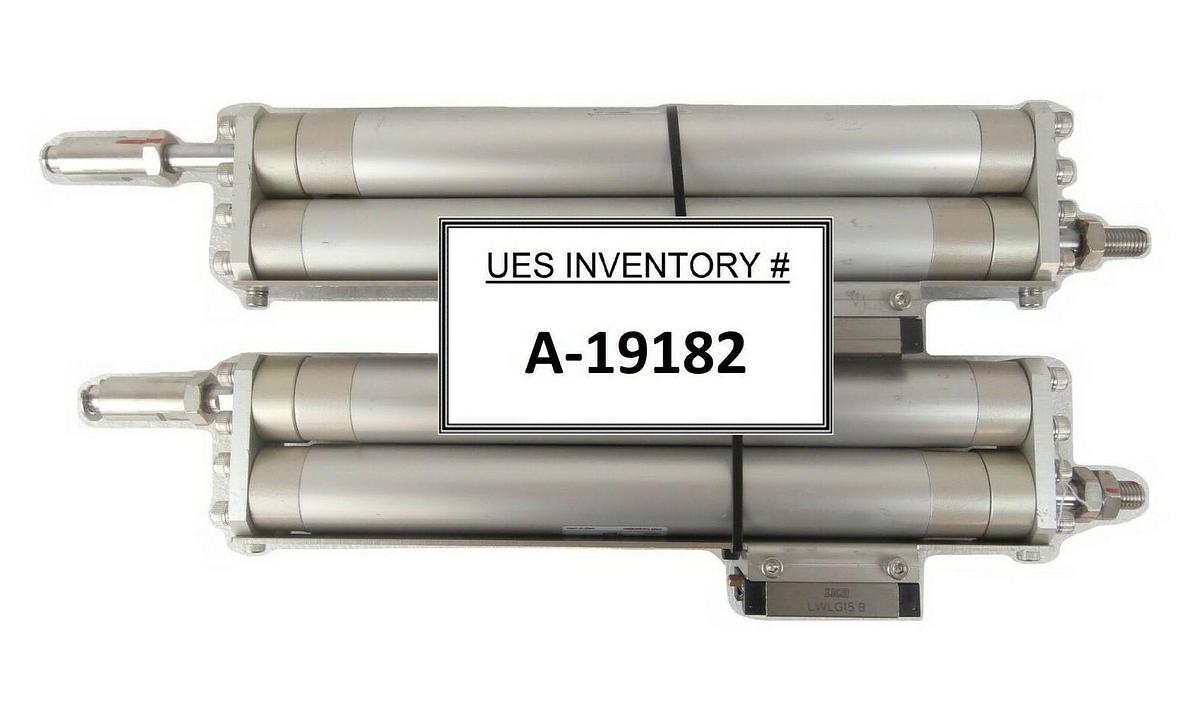 Used CKD SCM-00-25B175-P7 Load Port Pneumatic Rail TEL 3D80-001147-V6 Lot of 2 Spare