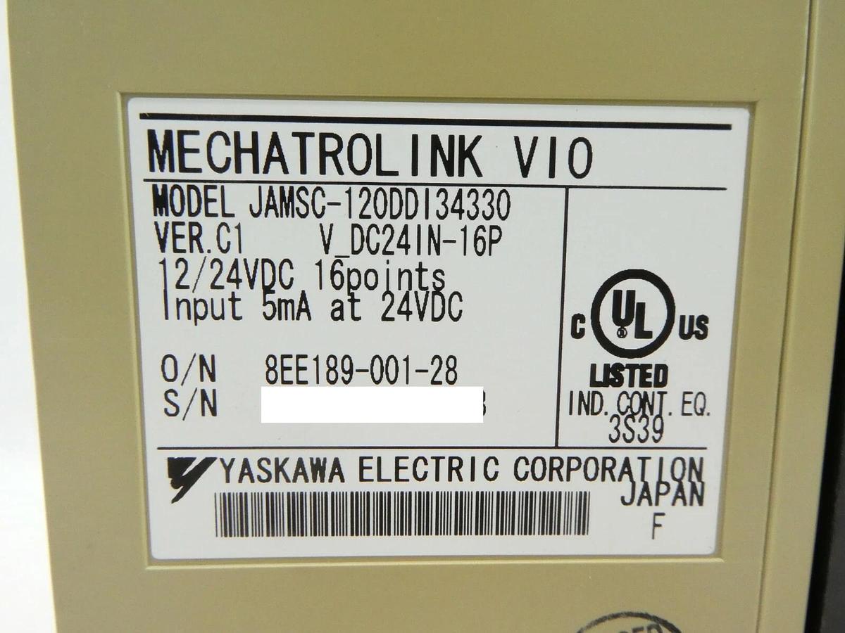 Used Yaskawa JAMSC-120DDI34330 16-Point Distributed I/O MECHATROLINK VIO Nikon NSR