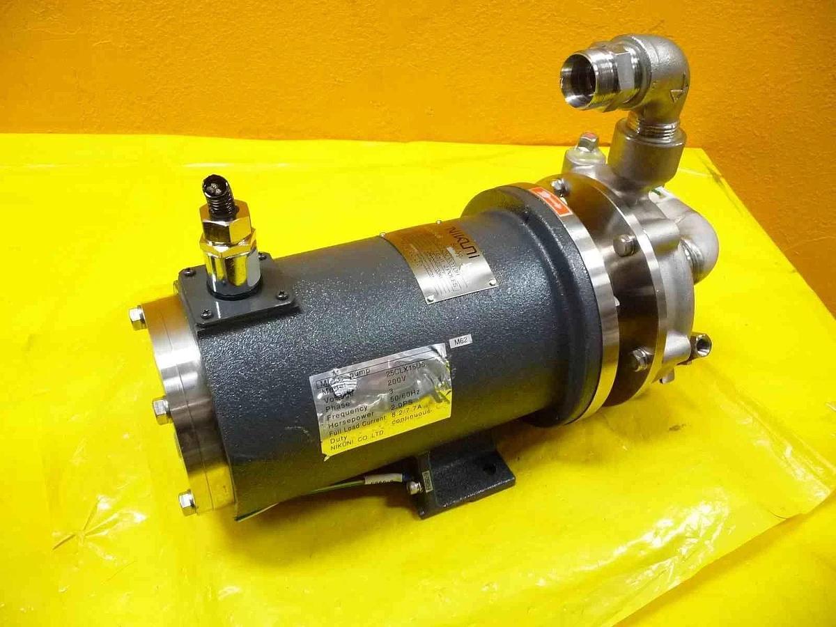 Used Nikuni 25CLX15U5 MLTC Centrifugal Pump with 25CLX15U6 Motor Working Surplus