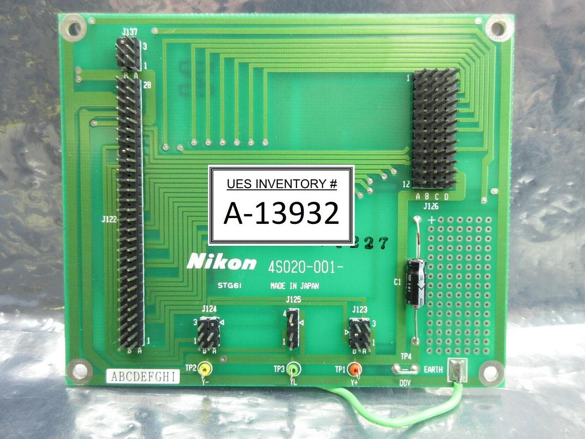 Used Nikon 4S020-001 Interface Board PCB STG61 NSR-1755G7A Step-and-Repeat Used