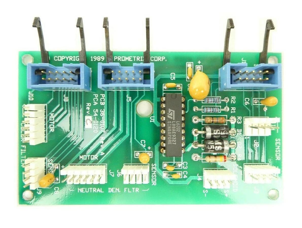 Used Prometrix 36-0107 Stepper Motor Connector Solenoid Driver PCB 54-0120 New Spare