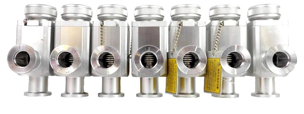 Used SMC XLH-16 Manual High Vacuum Angle Valve Reseller Lot of 7 Working Surplus
