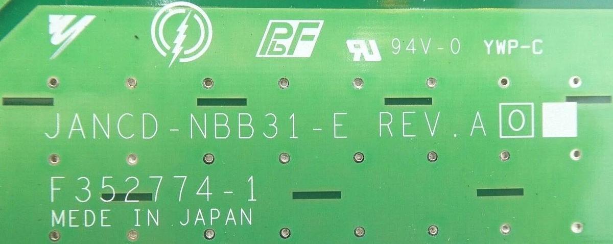 Used Yaskawa Electric JANCD-NBB31-E Robot Interface Backplane PCB F352774-1 Working