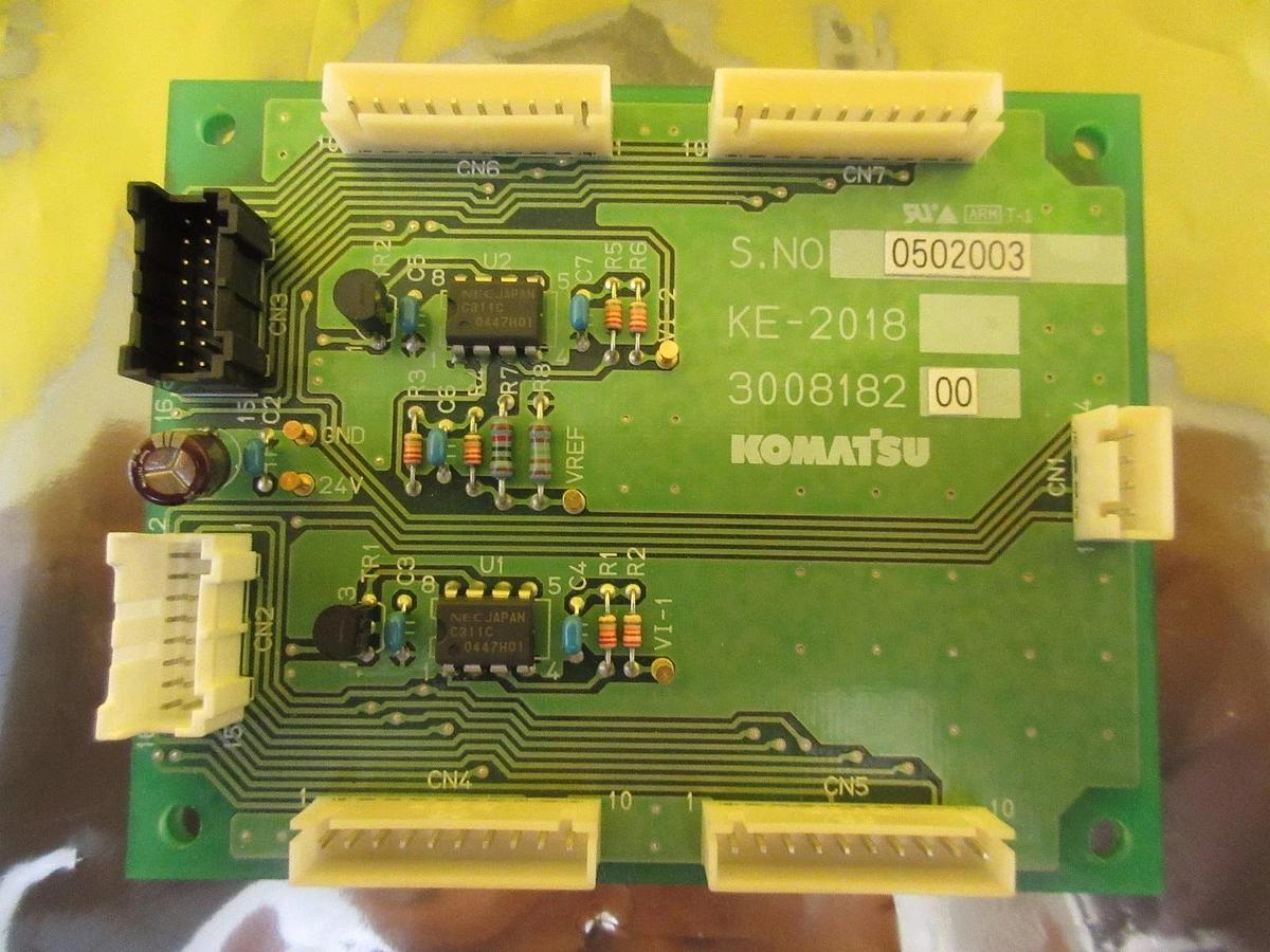 Used Komatsu 300818200 KE-2018 Interface Board PCB Used Working
