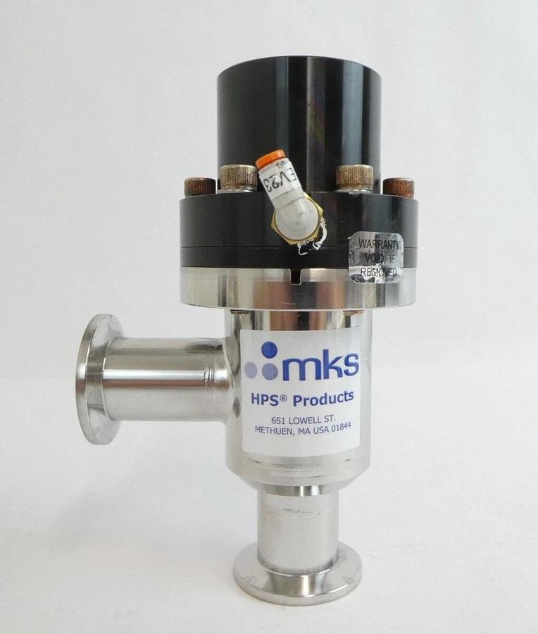 Used MKS Instruments UHV-25-AKK-ENVN Pneumatic Angle Vacuum Valve Lot of 4 Working