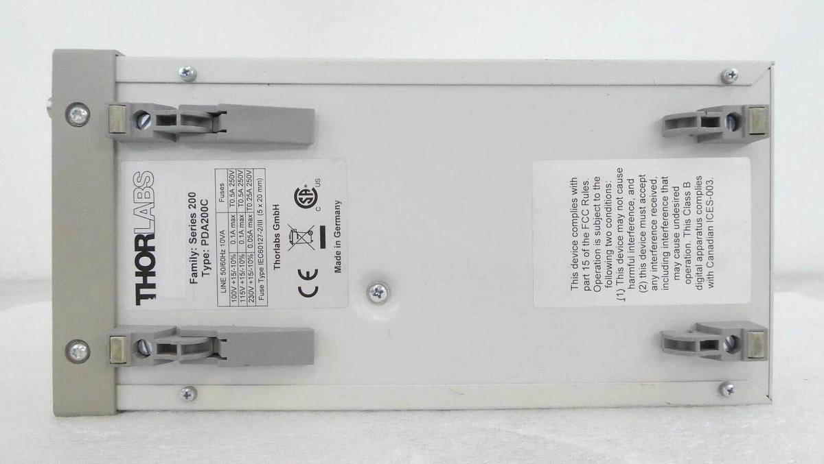 Used ThorLabs PDA 200 C Benchtop Photodiode Amplifier PDA200C Working Surplus