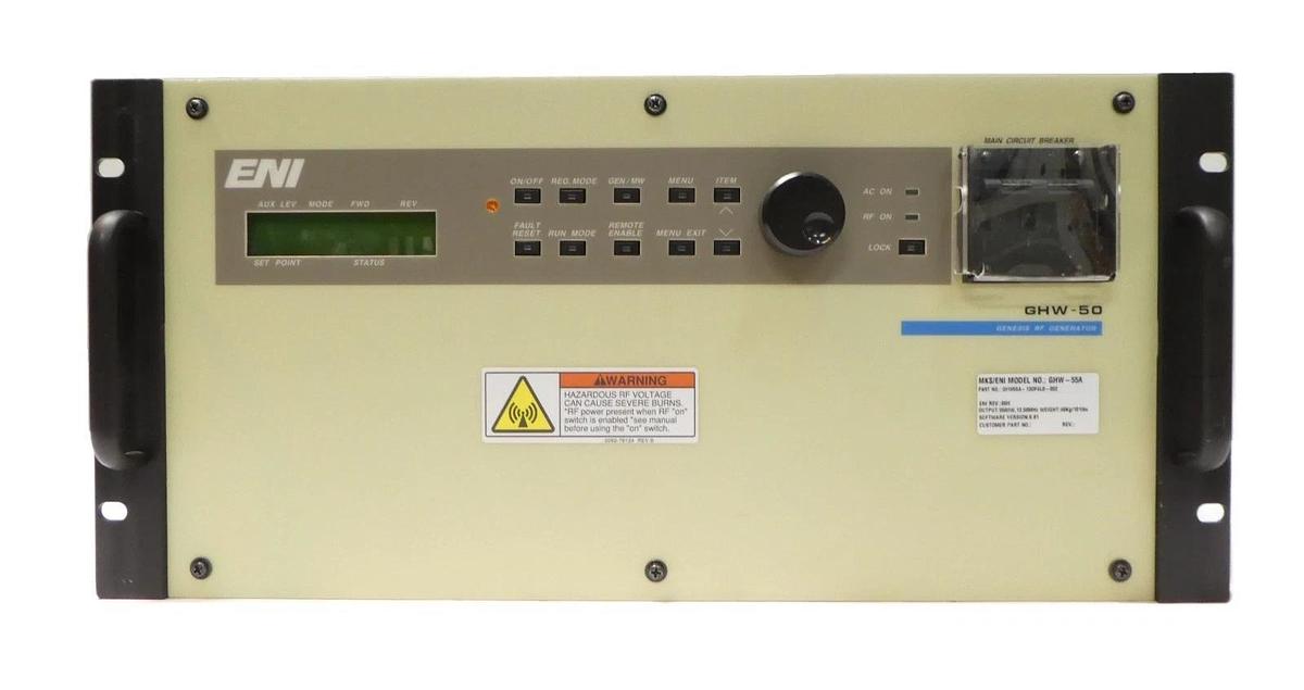 Used GHW-50 GENESIS ENI Power Systems GHW55A-13DF4L0-002 RF Generator Working Surplus