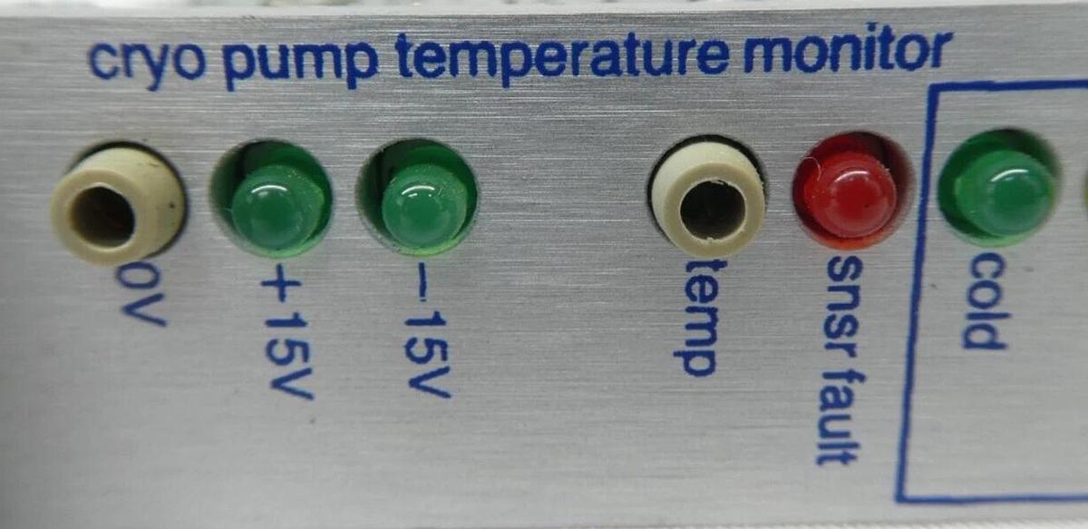 Used AMAT Applied Materials 0100-90071 Cryo Pump Temperature Monitor PCB Card Working