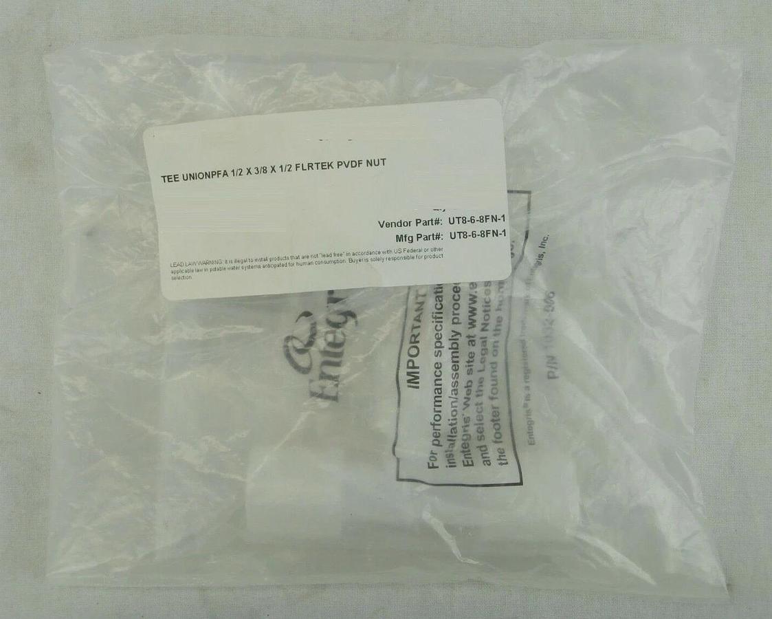 Entegris Semiconductor Fitting 1032-065 UE6N N8-6 N12-8 Reseller Lot of 33 New