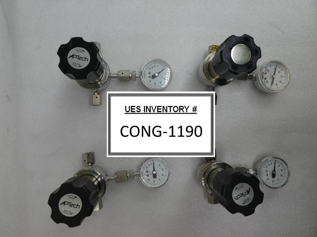 Used APTech AP1006SM 3PW FV4 FV4 FV4 Single Stage Regulator Valve Reseller Lot of 4