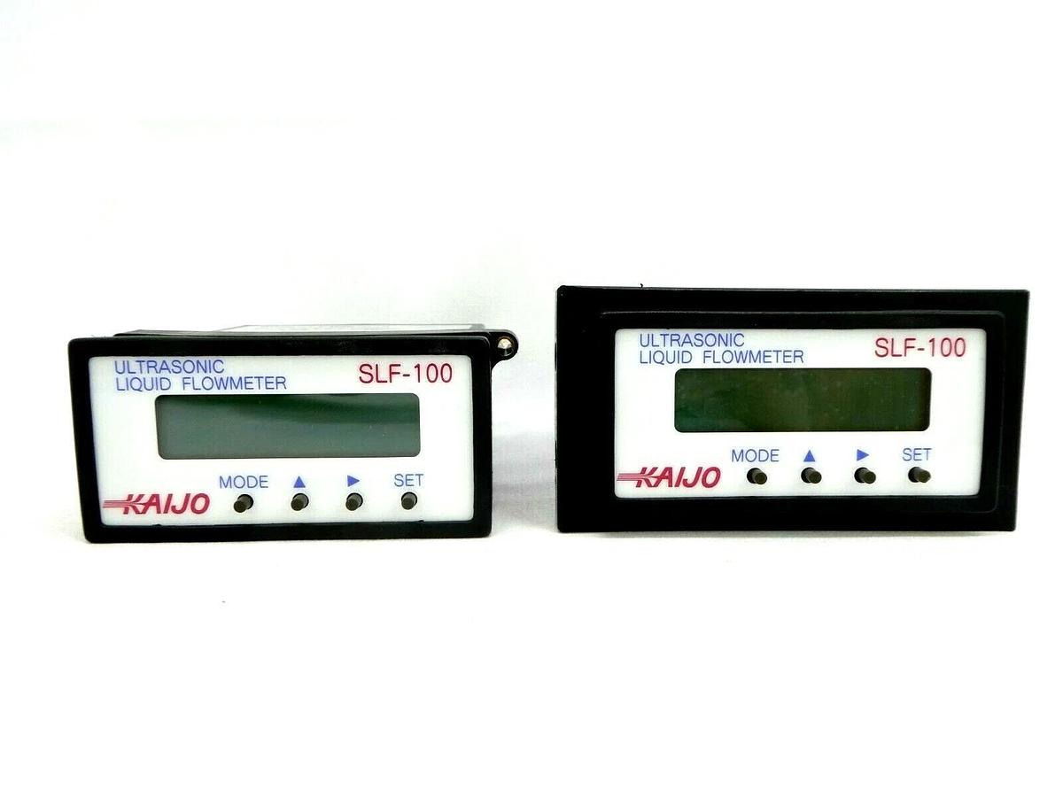 Used Kaijo Sonic SLF-100A SLF-100 Ultrasonic Flowmeter Reseller Lot of 2 Working