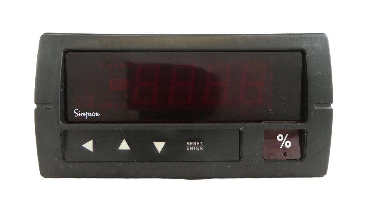 Simpson Electric H335 Advanced Digital Panel Meter Controller New Surplus