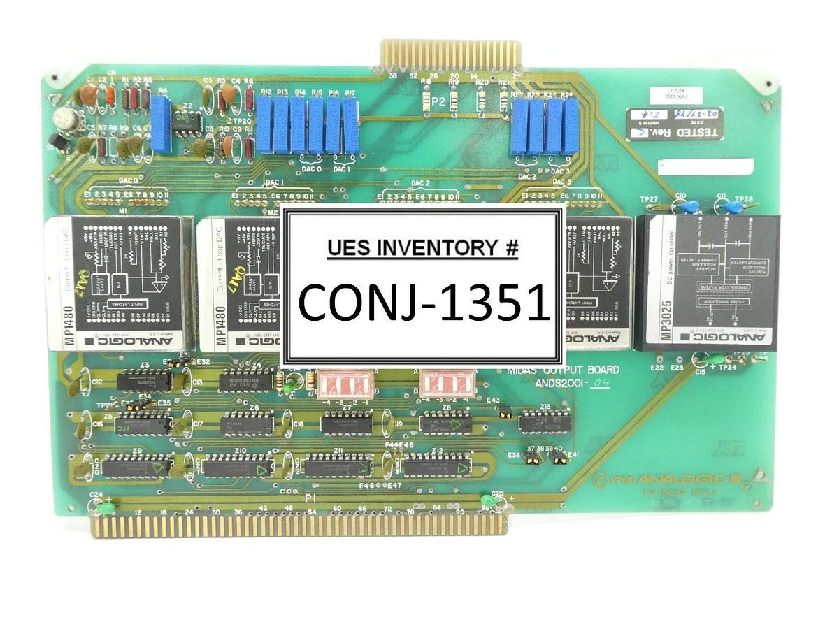 Used Analogic ANDS2001-4 Midas Output PCB Card D4-8624 Varian VSEA F9093001 Working