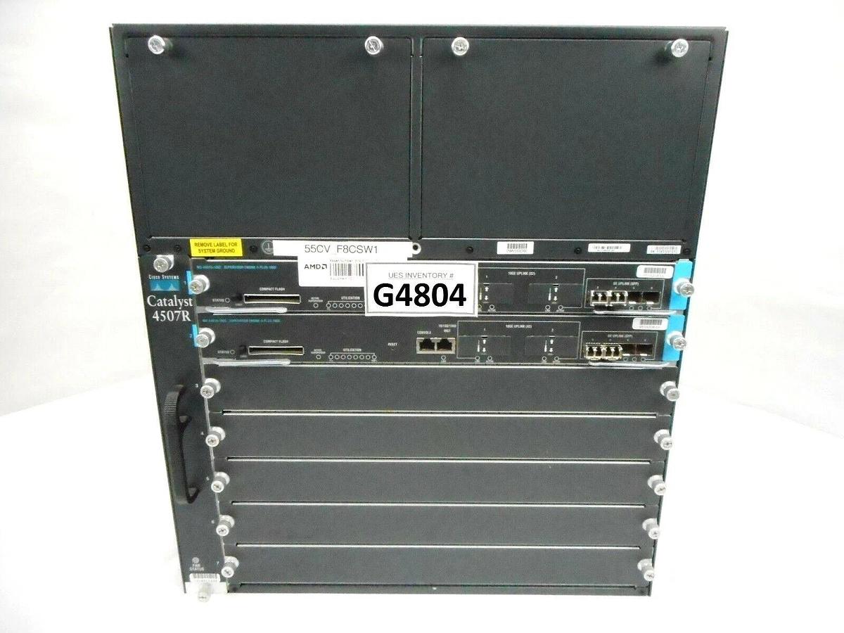 Used Cisco WS-C4507R Switch Catalyst 4500 Series WS-X4013+10GE Semiconductor Spare