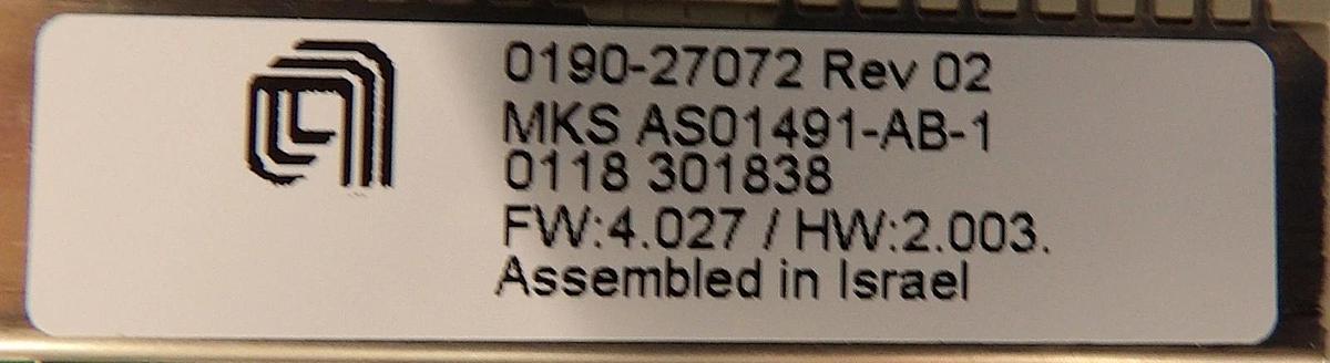 MKS Instruments AS01491-AB-1 PCB Card CDN491R AMAT 0190-27072 Producer New