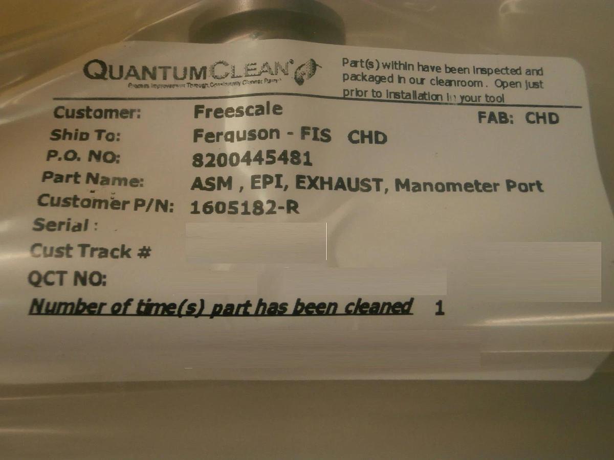 Refurbished ASM Advanced Semiconductor Materials 1605182-R EPI Manometer Port Refurbished