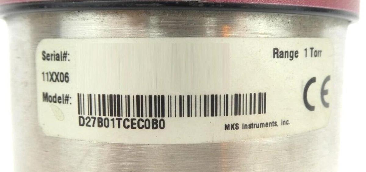 Used MKS Instruments D27B01TCEC0B0 Baratron Dual Range Manometer Tested Working