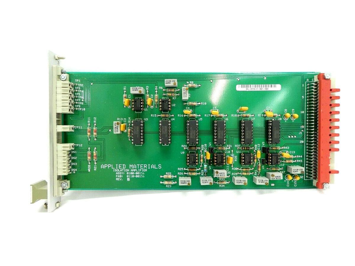 Used AMAT Applied Materials 0100-00156 Isolation Amplifier PCB Card Working