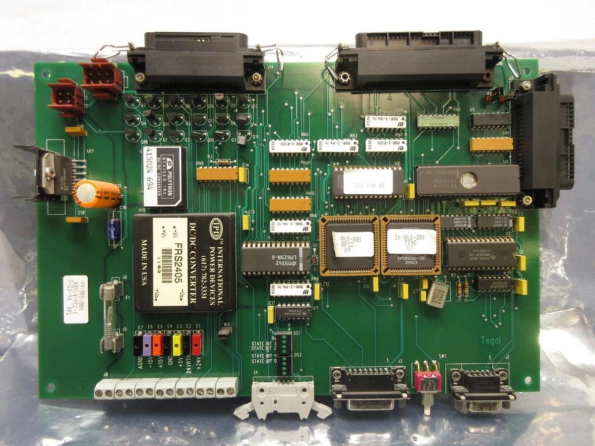Used Tegal 99-385-001 DC/DC Converter Board PCB Rev. 4 6500 HRe Dual Frequency Used