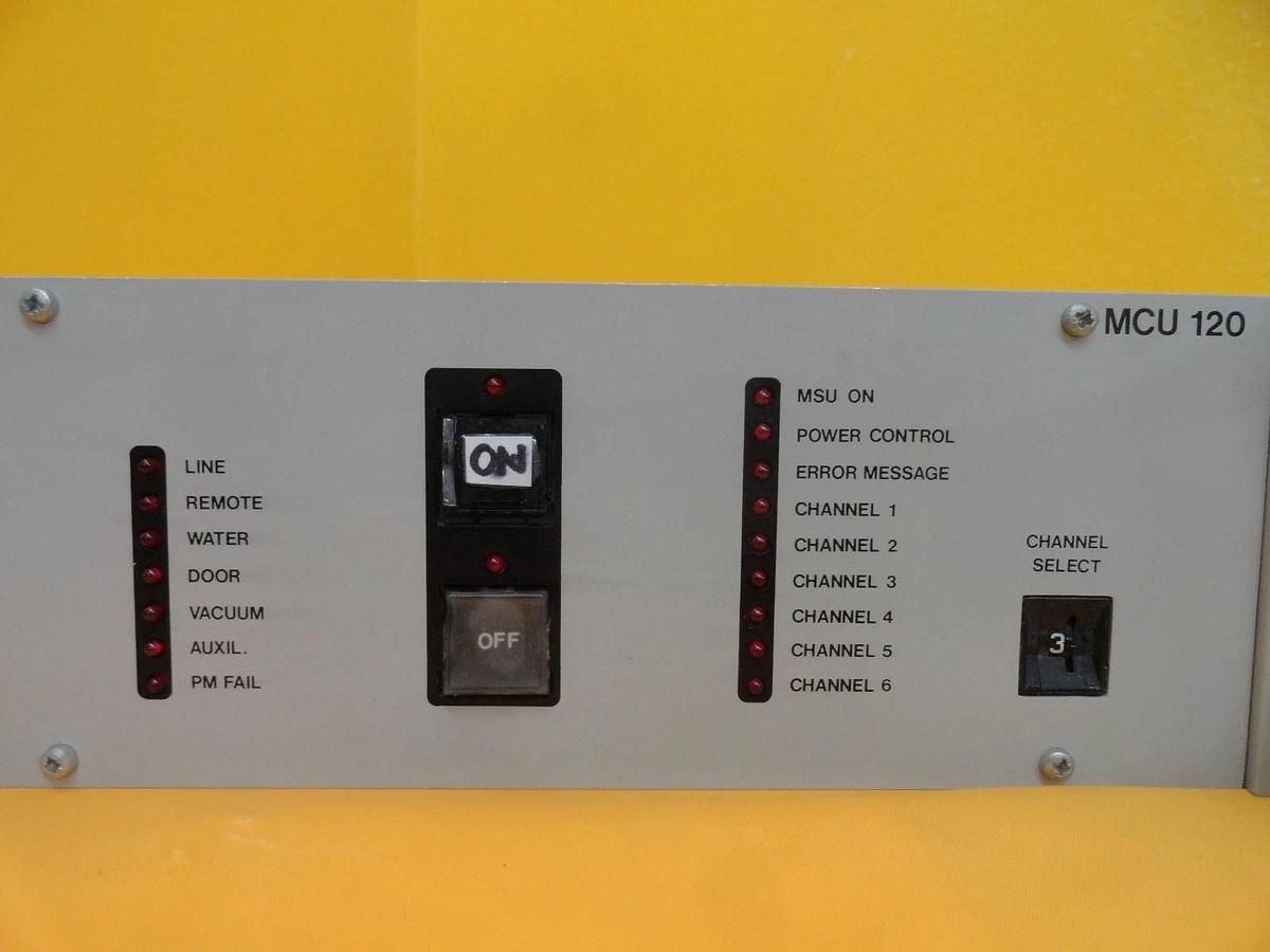 Used Balzers BG M59 250 Magnetron Control Unit MCU 120 MCU120 Used Working