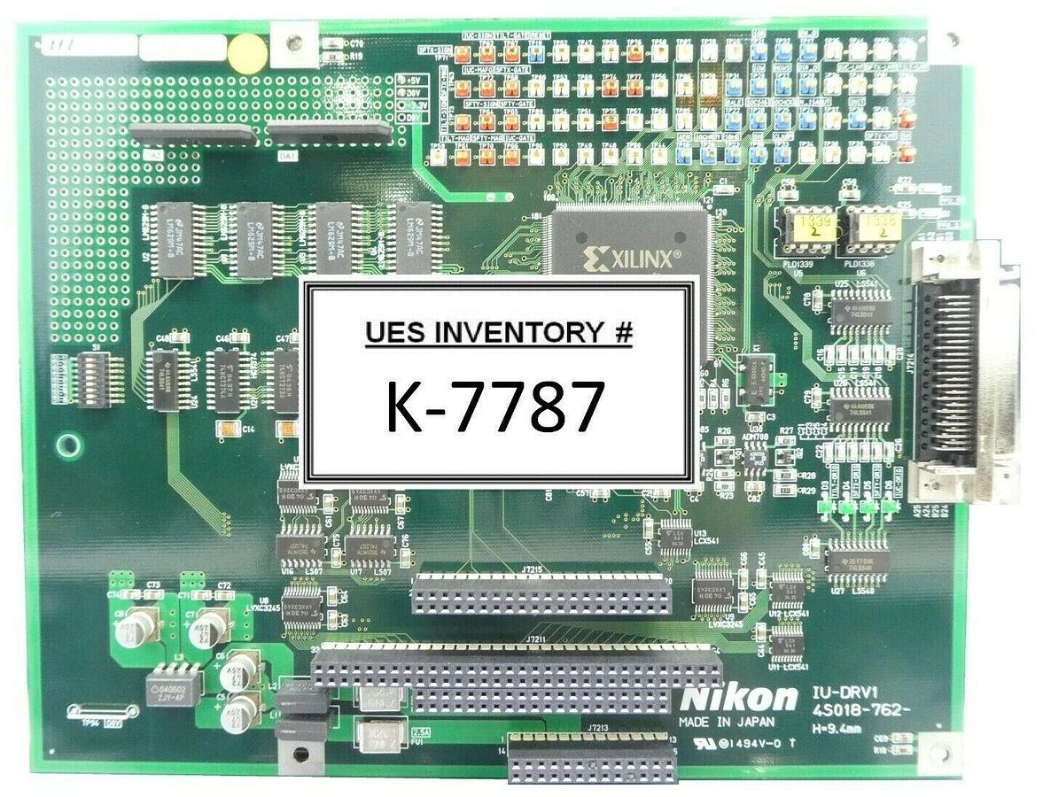 Used Nikon 4S018-762 Driver PCB IU-DRV1 NSR FX-601F FPD Lithography System Working