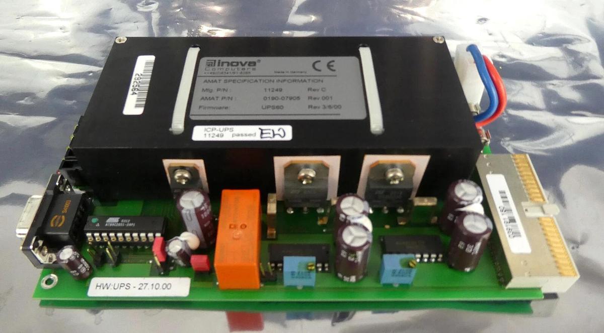 Used Inova Computers 11249 UPS Board PCB Card ICP-UPS AMAT 0190-07905 Used Working