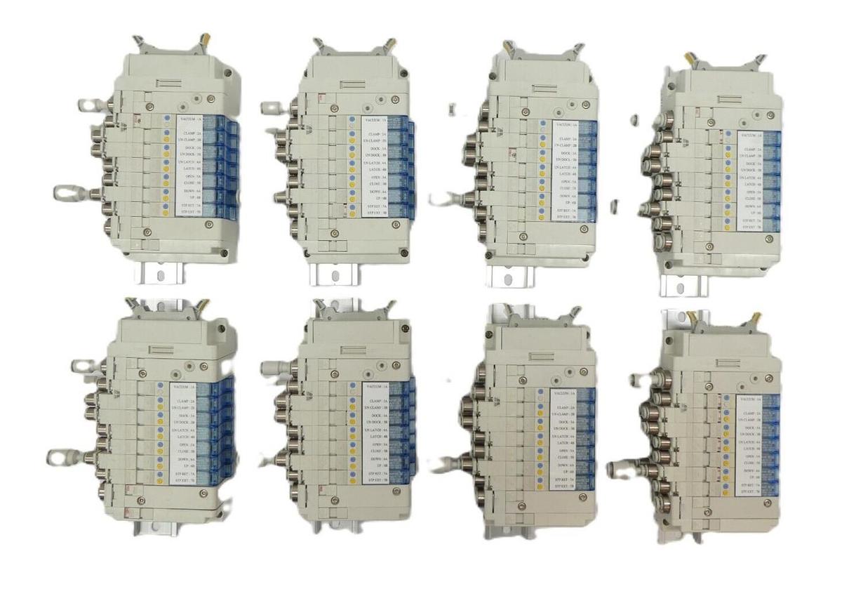 Used SMC PCW Type 7-Port Pneumatic Manifold Reseller Lot of 8 Working Surplus
