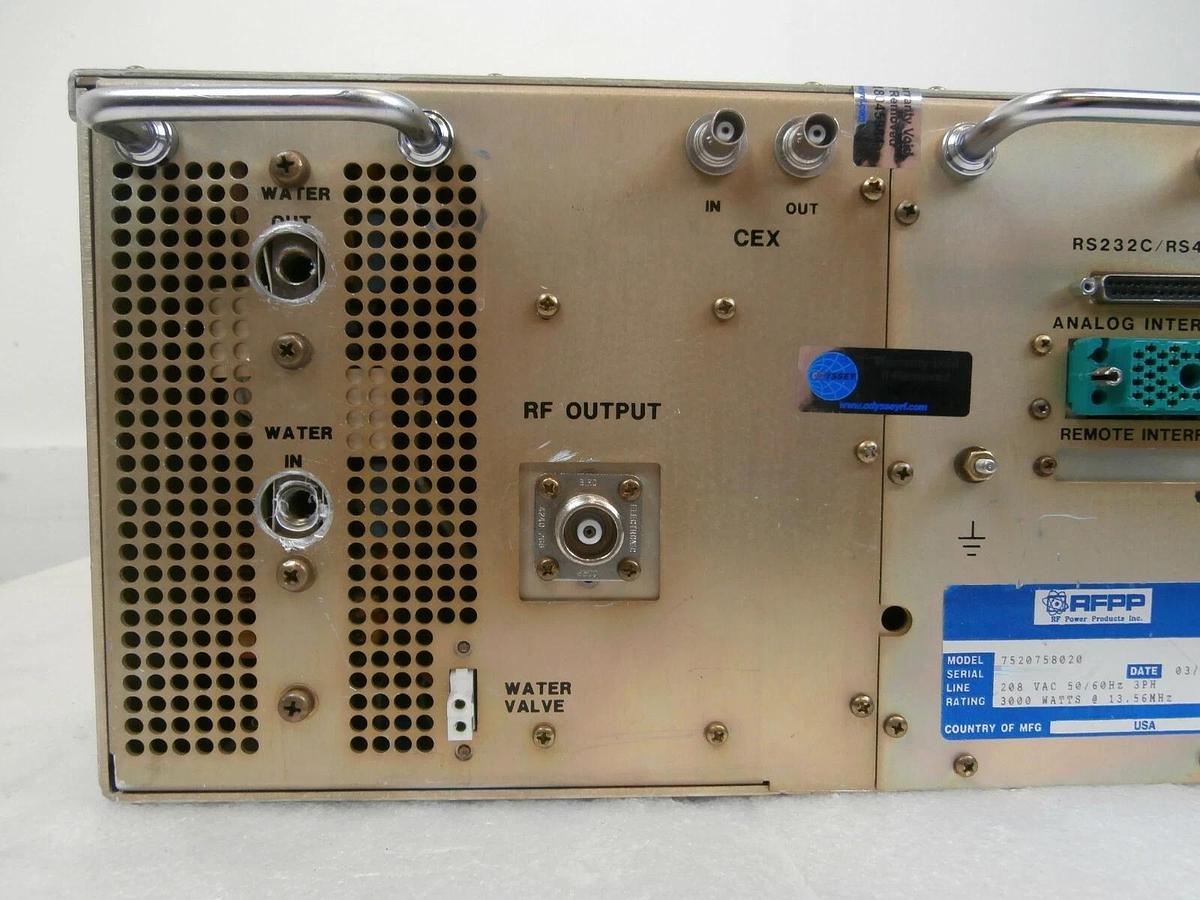 Used RF30S RFPP RF Power Products 7520758020 RF Generator AE Tested Working Surplus