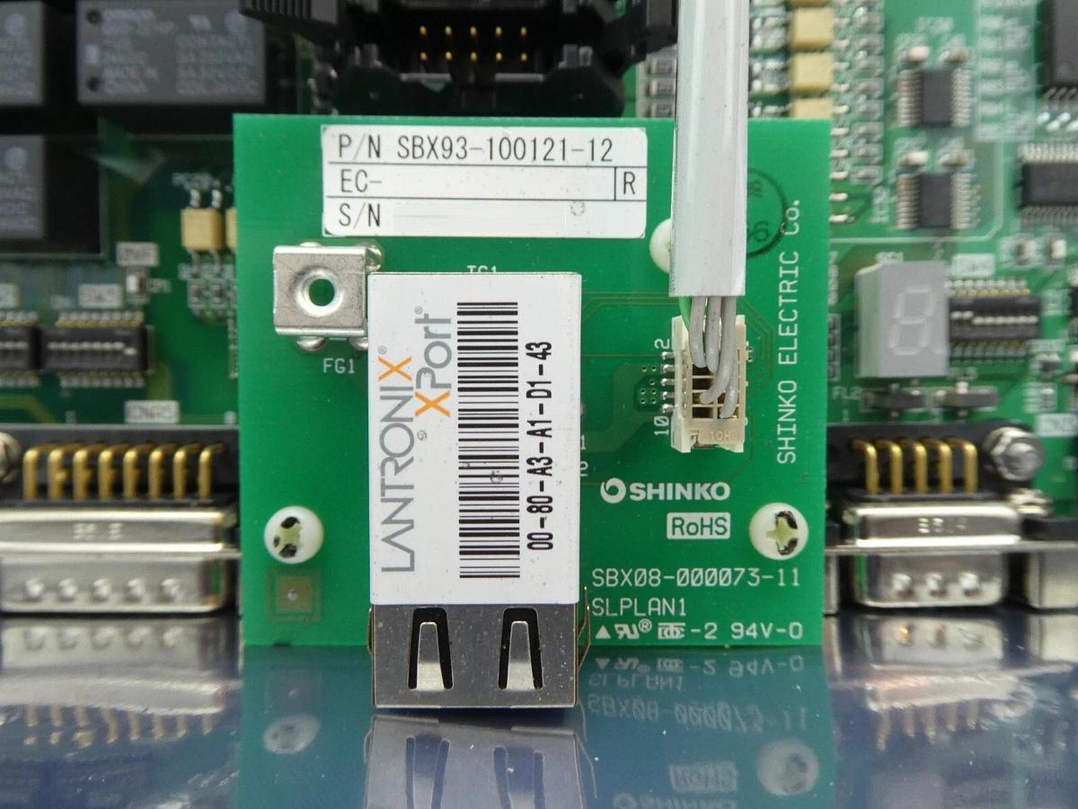 Used Sinfonia SBX08-000089-11 SLPCPU6A PCB SBX93-100149-11 Shinko Damaged Relay As-Is
