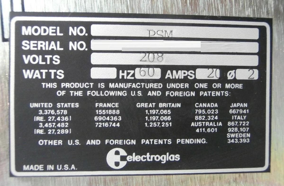 Used Electroglas PSM-C Power Supply Module with PDS 4085x Horizon 200mm Working Spare