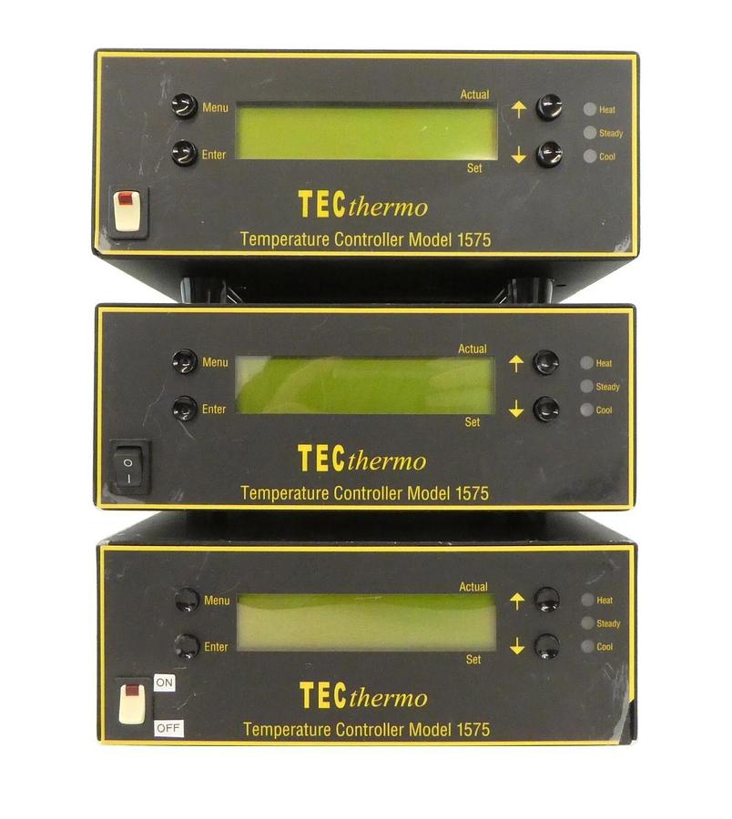 Used TECthermo 1575 Peltier Temperature Controller Reseller Lot of 3 Working Surplus