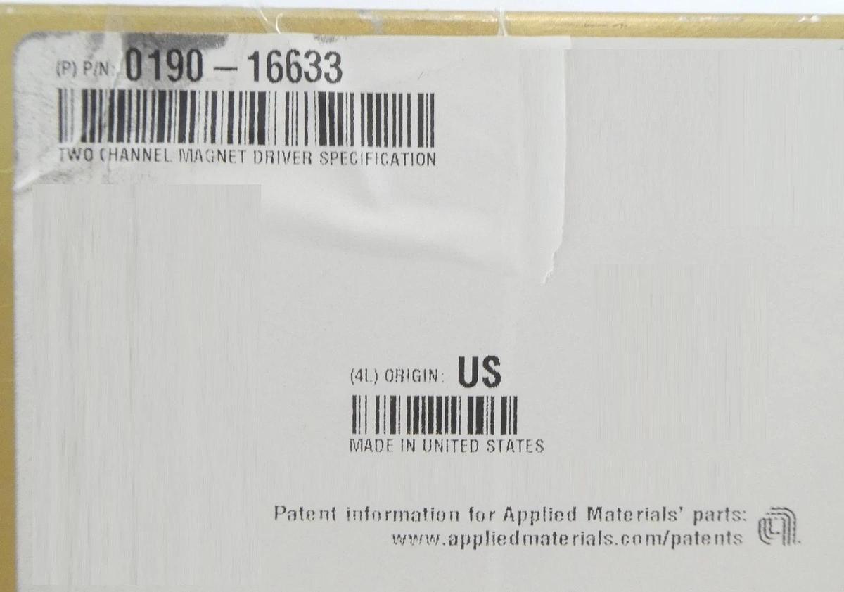 Used Kollmorgen ENABLER-00 2-Channel Magnet Driver AMAT 0190-16633 Working