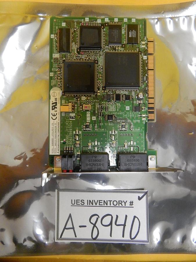Used Mitsubishi Q80BD-J71LP21-25 PLC MELSECNET/H Interface PCB BD808C121G51 Used