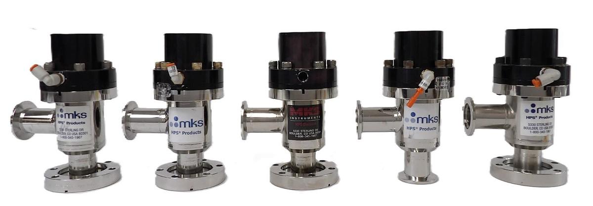 Used MKS Instruments UHV-25-AKC-ENVN Angle Valve Reseller Lot of 5 Working Surplus