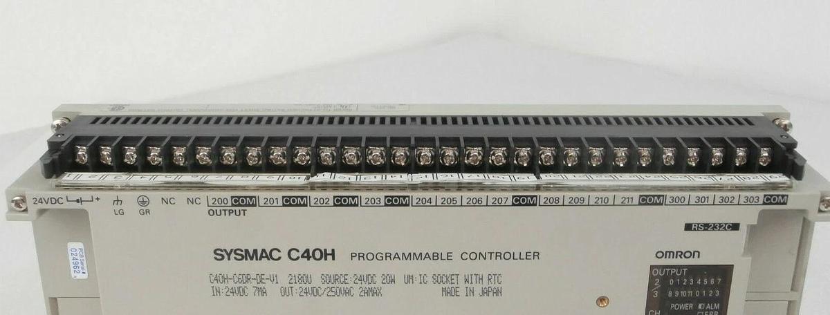 Used Omron C28H-C6DR-DE Programmable Logic Controller PLC SYSMAC C40H A-2000LL Spare