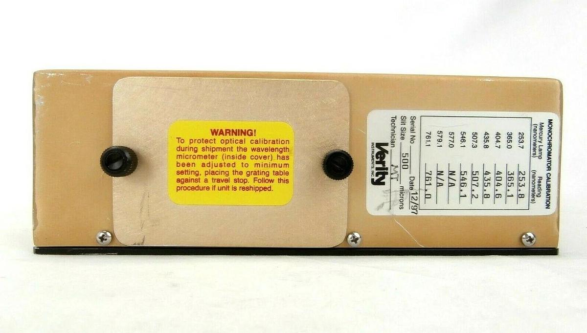 Used Verity EP200Mmd .2 Meter Monochromator Detector Lam 853-704360-001-E3 Working