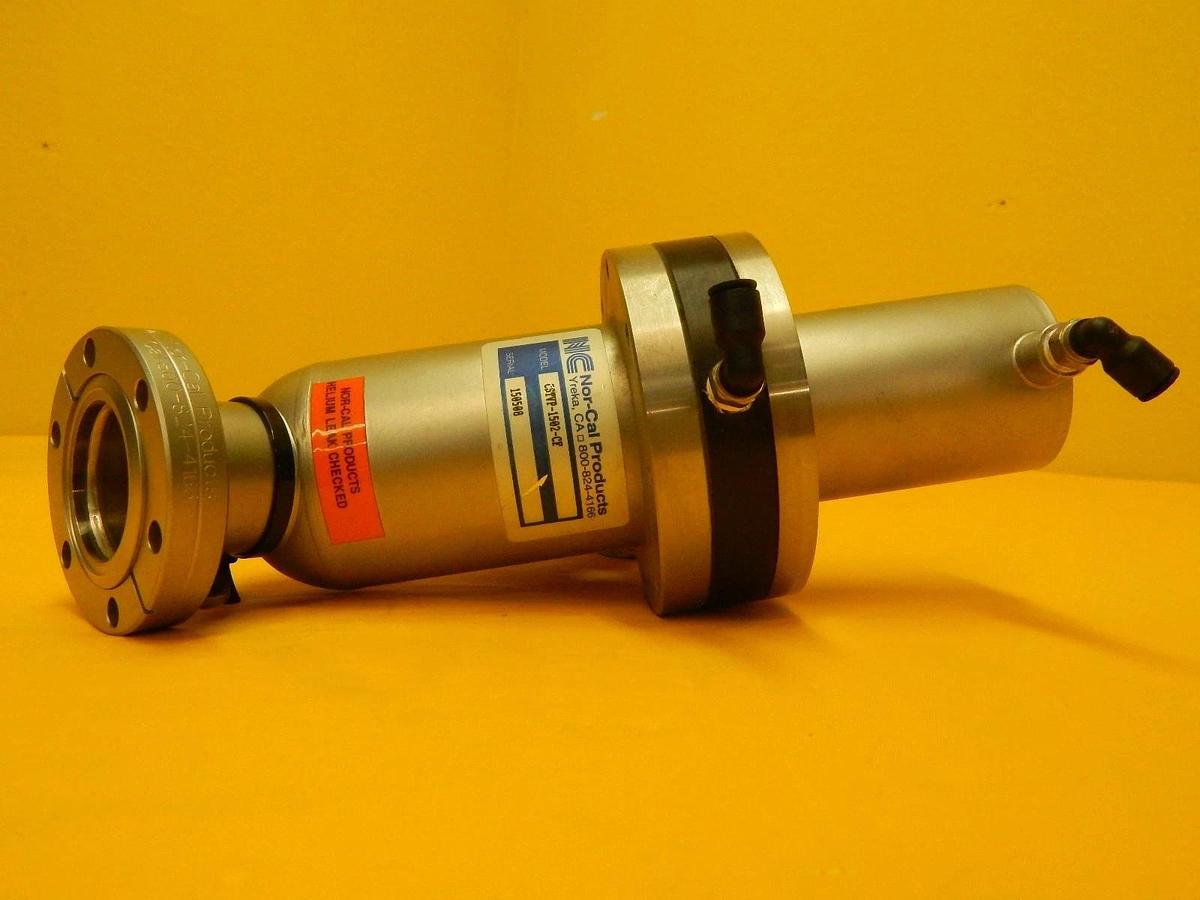 Used Nor-Cal Products CSTVP-1502-CF Pneumatic Straight-Through Poppet Valve Used