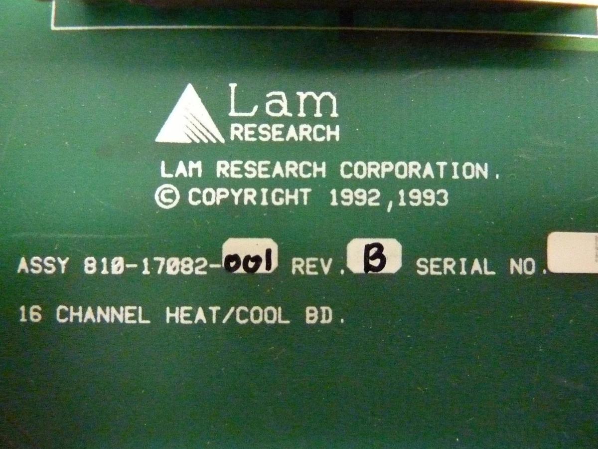 Used Lam Research 810-17082-001 16-Channel Heat/Cool PCB Rainbow 4420 Working Surplus